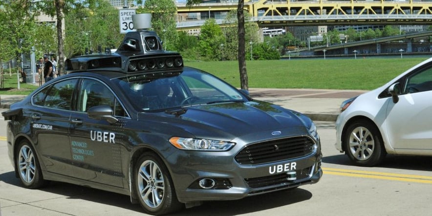 Digital Spy's Article Featured a Snap of Uber's Self-Driving Car