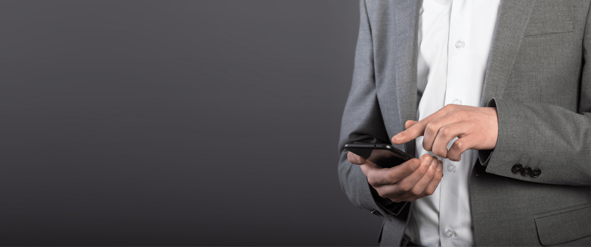 Business Man calling CrossCheck ISO Department