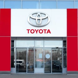 Exterior of a Toyota dealership