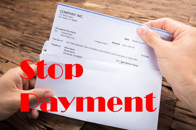 stop payment