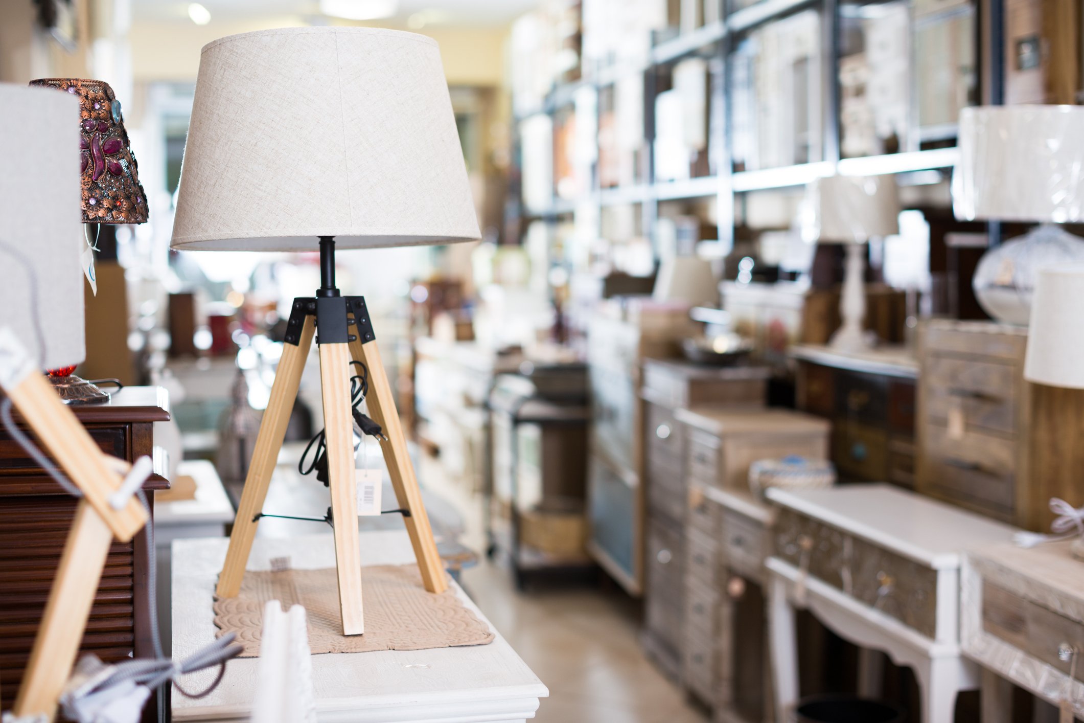 retail store full of furniture items